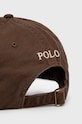 Dodaci Pamučna kapa sa šiltom Polo Ralph Lauren 710667709058 smeđa