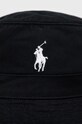 Бавовняний капелюх Polo Ralph Lauren 710798567006 чорний AW22