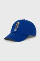 μπλε Βαμβακερό καπέλο του μπέιζμπολ Polo Ralph Lauren Ανδρικά