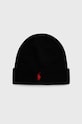 Polo Ralph Lauren caciula de lana uni negru 710886137001