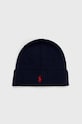 Polo Ralph Lauren caciula de lana imprimeu albastru 710886137002