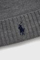 Kiegészítők Polo Ralph Lauren gyapjú sapka 710886137003 szürke