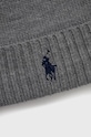 Akcesoria Polo Ralph Lauren czapka wełniana 710886137003 szary