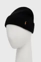 Vlnená čiapka Polo Ralph Lauren čierna