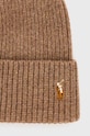 Akcesoria Polo Ralph Lauren czapka wełniana 449891261003 brązowy