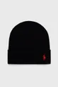 μαύρο Βαμβακερό καπέλο Polo Ralph Lauren Ανδρικά