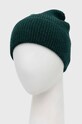 United Colors of Benetton czapka z domieszką wełny 1335UA006.408 zielony AW22