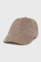 beżowy Abercrombie & Fitch czapka z daszkiem sztruksowa Męski