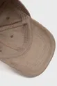 beżowy Abercrombie & Fitch czapka z daszkiem sztruksowa