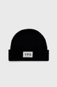 czarny Young Poets Society czapka z domieszką wełny Noa logo 224 Unisex