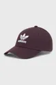 μωβ Βαμβακερό καπέλο του μπέιζμπολ adidas Originals Unisex