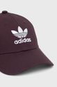 adidas Originals șapcă de baseball din bumbac purpuriu inchis