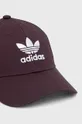 Βαμβακερό καπέλο του μπέιζμπολ adidas Originals μωβ