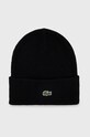 Lacoste caciula de lana uni negru RB9825