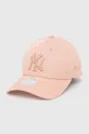 różowy New Era czapka z daszkiem bawełniana Unisex