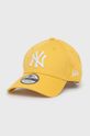 żółty New Era czapka z daszkiem bawełniana Unisex