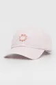 ροζ Βαμβακερό καπέλο του μπέιζμπολ Converse Unisex
