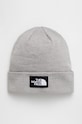 Čiapka The North Face stredne hrubá sivá NF0A3FNTDYX1