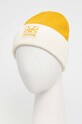United Colors of Benetton czapka z domieszką wełny x Pantone 1435KA007.0D6 żółty AW22