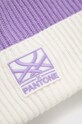 Akcesoria United Colors of Benetton czapka z domieszką wełny x Pantone 1435KA007.0N8 fioletowy