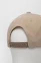 beżowy Arkk Copenhagen czapka z daszkiem z domieszką wełny