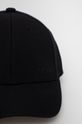 Arkk Copenhagen czapka z daszkiem z domieszką wełny czarny
