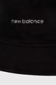 Klobuk iz rebrastega žameta New Balance črna