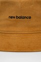 New Balance kapelusz sztruksowy LAH23110WWK brązowy AW22