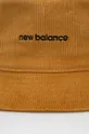 Вельветовая шляпа New Balance коричневый