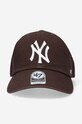 Akcesoria 47 brand czapka z daszkiem MLB New York Yankees B.RGW17GWSNL.BW brązowy