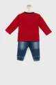 Detská bavlnená súprava Guess červená