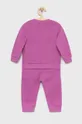Παιδική βαμβακερή αθλητική φόρμα United Colors of Benetton ροζ