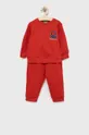 κόκκινο Παιδική βαμβακερή αθλητική φόρμα United Colors of Benetton Για αγόρια