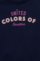 sötétkék United Colors of Benetton gyrerek pamut melegitő