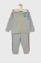 серый Детский хлопковый спортивный костюм United Colors of Benetton Для мальчиков