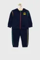 σκούρο μπλε Παιδική βαμβακερή αθλητική φόρμα United Colors of Benetton Για αγόρια