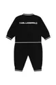 Φόρμες με φουφούλα μωρού Karl Lagerfeld μαύρο