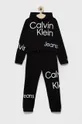 μαύρο Παιδική βαμβακερή αθλητική φόρμα Calvin Klein Jeans Για κορίτσια