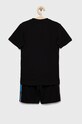 adidas Originals komplet bawełniany dziecięcy HK0332 czarny AW22