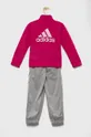 Detská tepláková súprava adidas  1. látka: 100% Recyklovaný polyester 2. látka: 100% Recyklovaný polyester