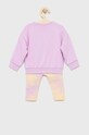 adidas Originals komplet dziecięcy HK2910 fioletowy AW22