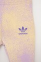 adidas Originals komplet dziecięcy fioletowy HK2910