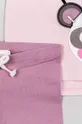 różowy zippy komplet niemowlęcy