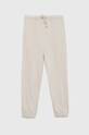Abercrombie & Fitch pantaloni de trening pentru copii tricotaj bej KI247.2717