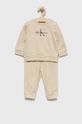 piaskowy Calvin Klein Jeans dres dziecięcy IN0IN00017.9BYY Dziecięcy