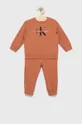 pomarańczowy Calvin Klein Jeans dres dziecięcy IN0IN00017.9BYY Dziecięcy