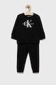 Calvin Klein Jeans dres dziecięcy IN0IN00017.9BYY z elastanem czarny IN0IN00017.9BYY