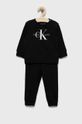 czarny Calvin Klein Jeans dres dziecięcy IN0IN00017.9BYY Dziecięcy