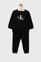 czarny Calvin Klein Jeans dres dziecięcy IN0IN00017.9BYY Dziecięcy