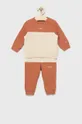 beżowy Calvin Klein Jeans dres dziecięcy IN0IN00020.9BYY Dziecięcy